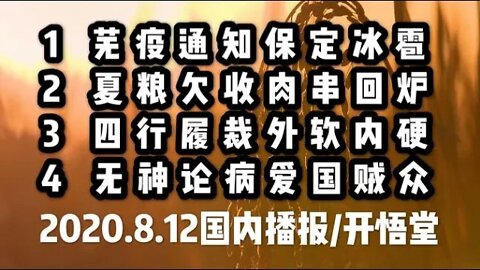 2020.8.12国内播报/开悟堂