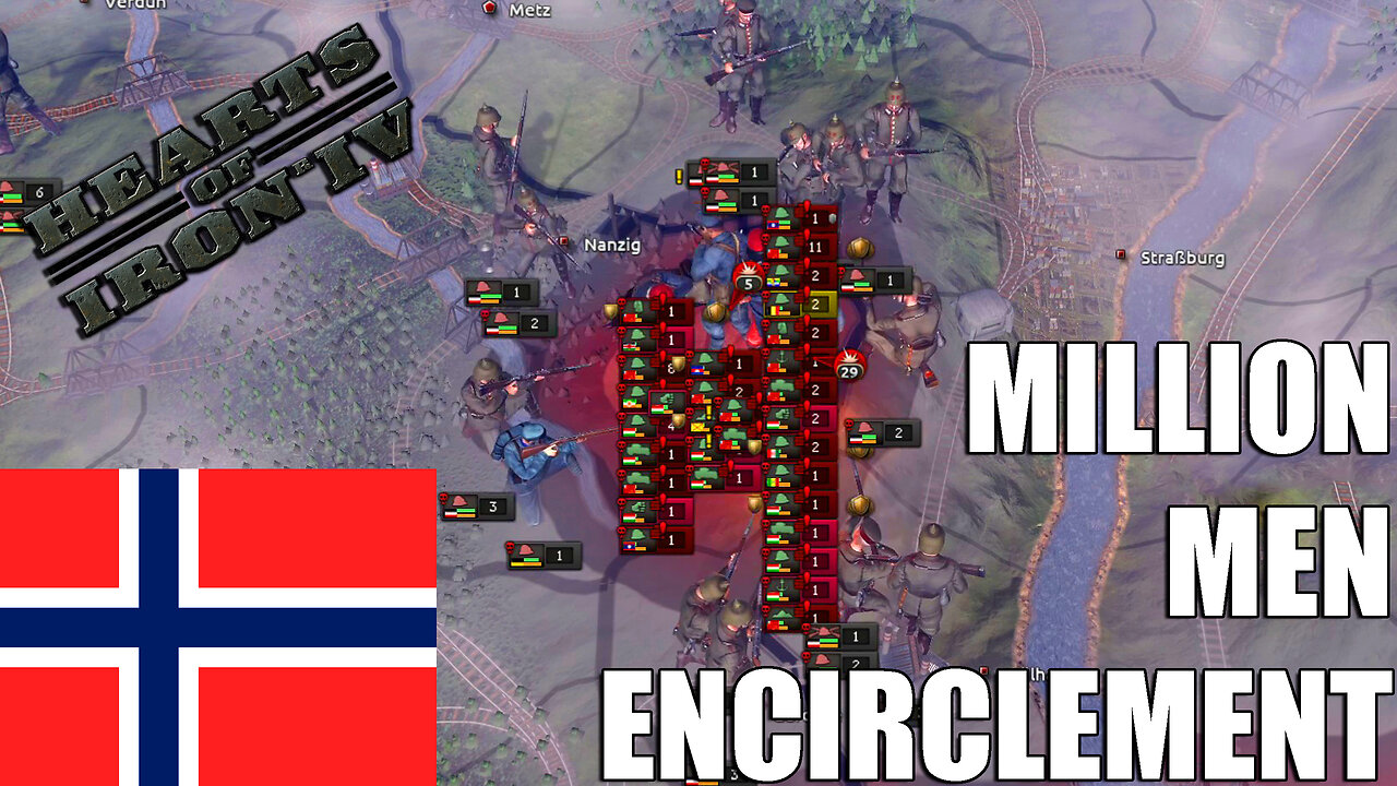 MILLION MEN ENCIRCLEMENT | Hoi4 great war redux