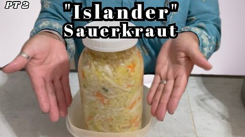 PT2 I created the "ISLANDER" sauerkraut| fermenting #recipe #tasty😋 #guthealth | #super #EASY