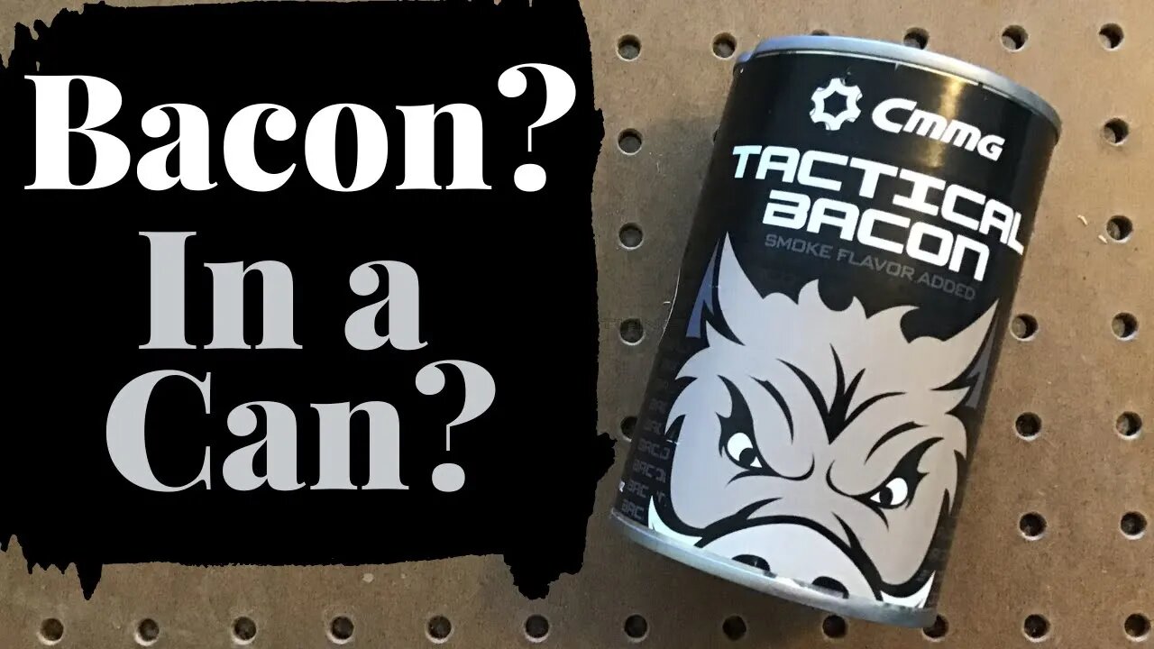 Canned bacon review+grid down breakfast cook