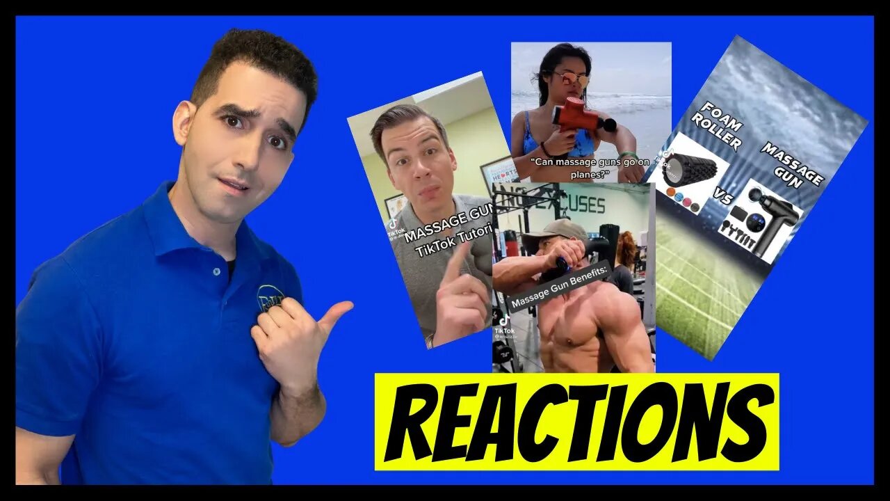 Reacting to Massage Gun TikToks | Funny Fails & Expert Tips