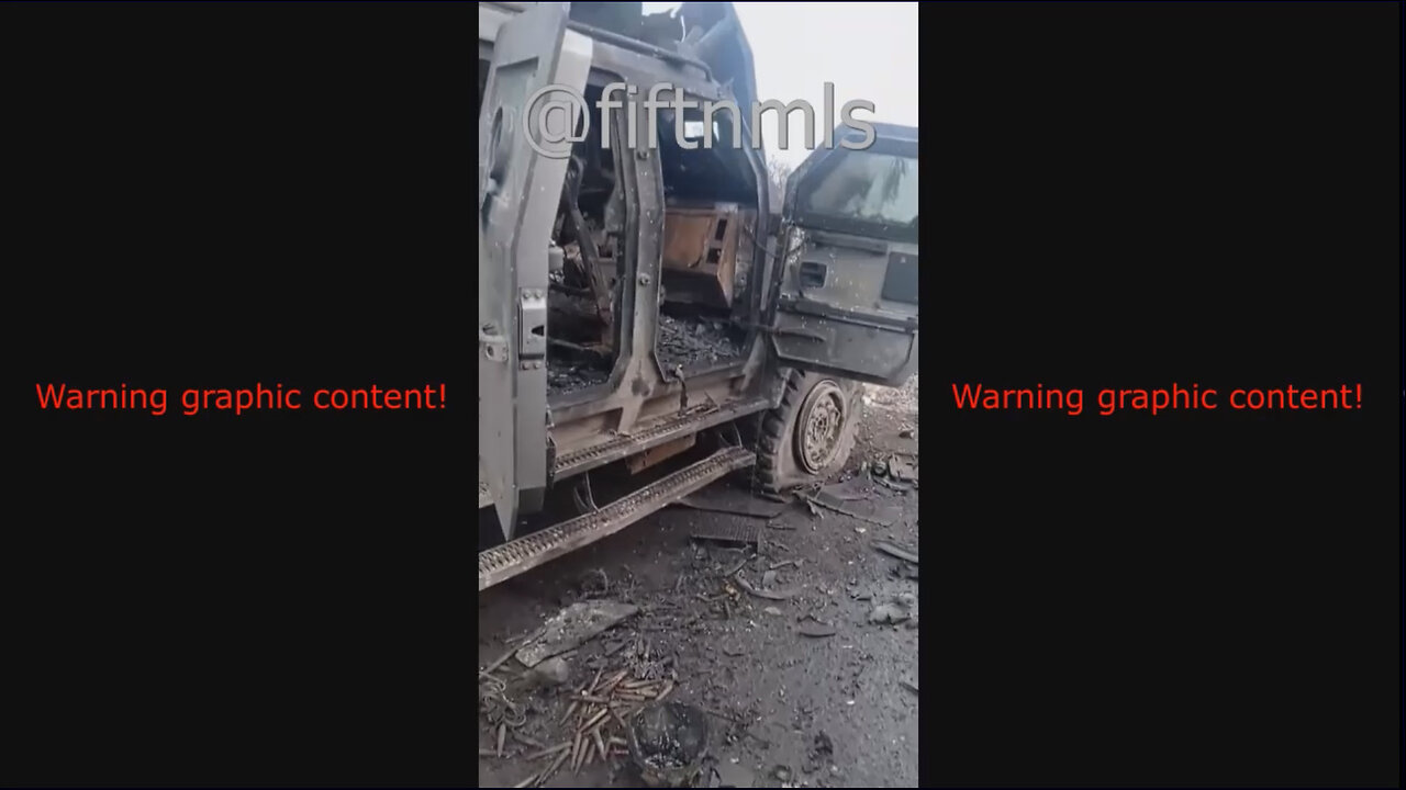 Russian army hits and destroyes two Ukrainian Kozak-2 armored vehicles