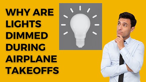 Why Are Lights Dimmed During Airplane Takeoff?? #didyouknow #why #fact #airplane #aeroplane #light