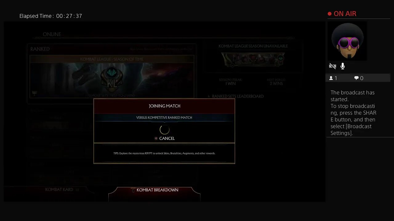 kingchakaent's Live PS4 Broadcast