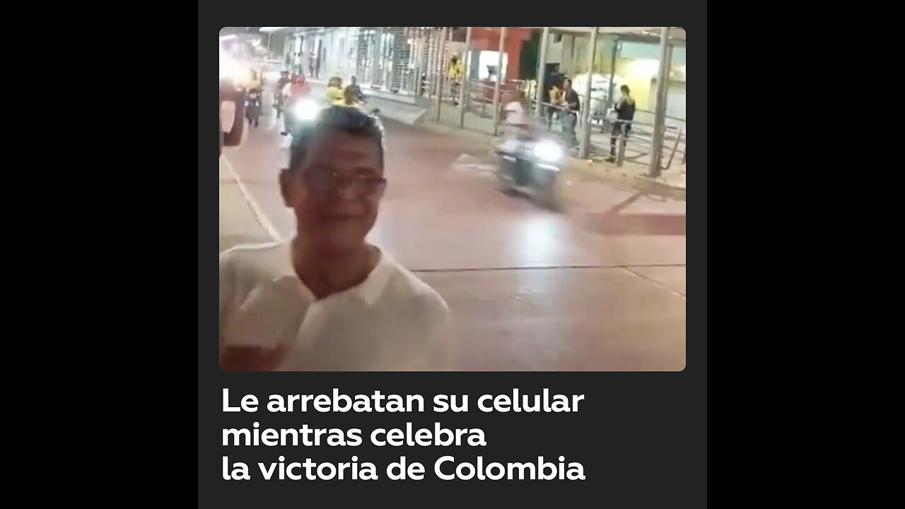 Ciudadano sufre robo mientras grababa celebración por la clasificación de Colombia