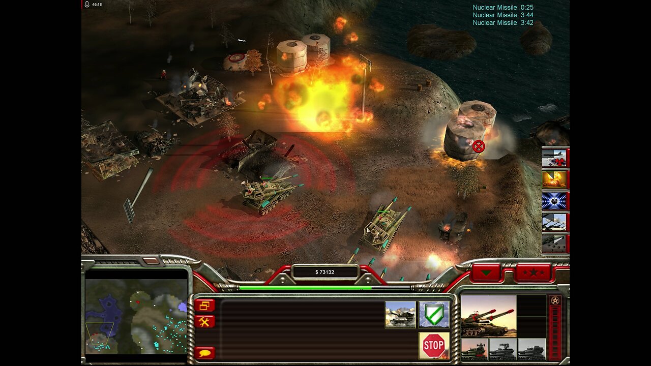 Command and Conquer: Generals Zero Hour- Gen Challenges- Nuke Gen. Vs. Stealth Gen.- With Commentary