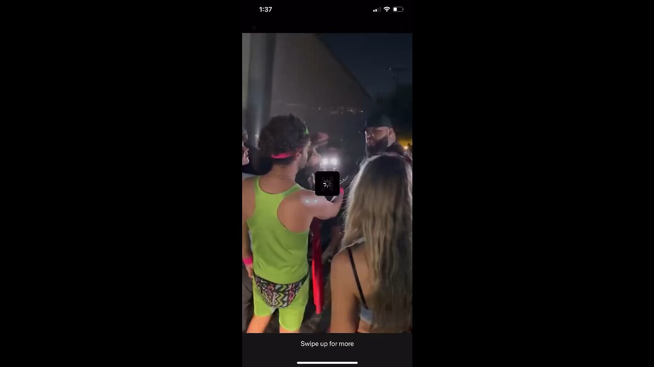 Security Guard Knock Down Man Dressed For Halloween