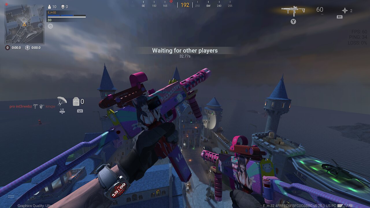 First game on "Ravenhold" battle royal map in Combat Master!