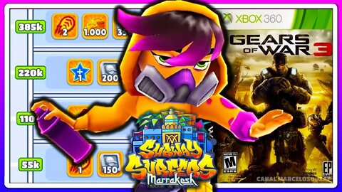 Subway Surfers Marrakesh 2021 | 10 Anos de Gears of War 3 | Recorde com Miss Maia