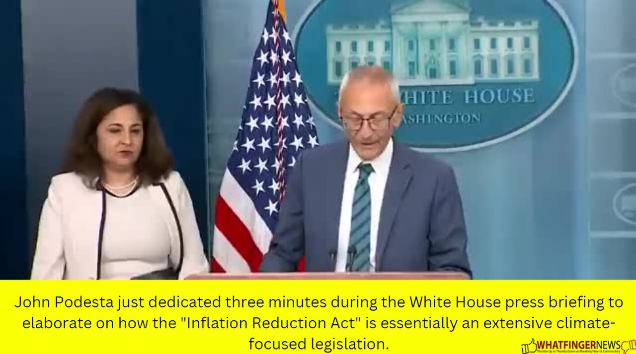 John Podesta just dedicated three minutes during the White House press briefing