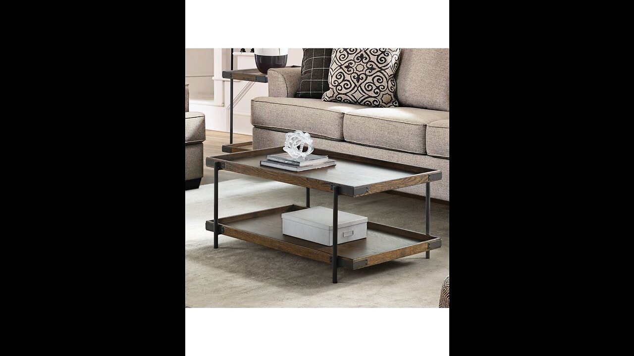 Alaterre Furniture Alaterre AZMBA1320 Sonoma Rustic Natural Cube Coffee Table, Brown, 27 inch