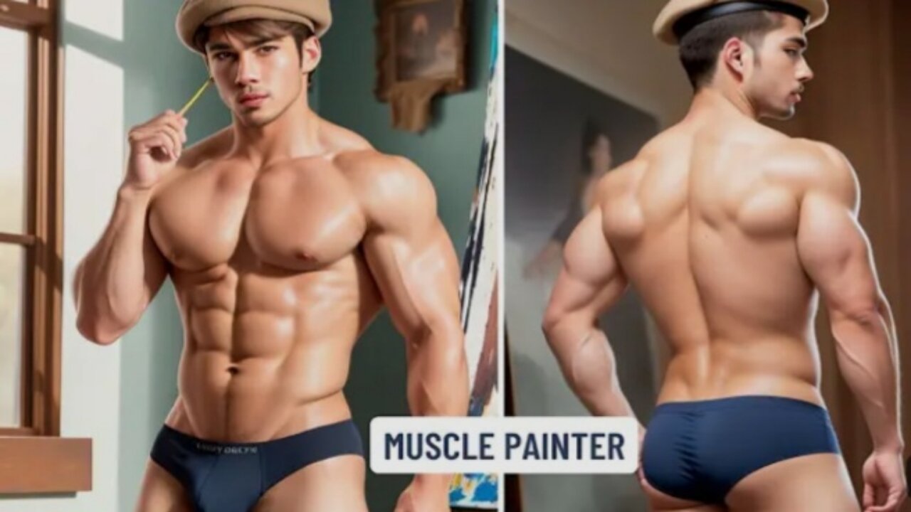 world's most handsome Charming Painter Model body builder #bodybuilding #gymlover #gymworkout