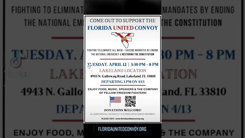 Florida United Convoy Locations Begins April 7