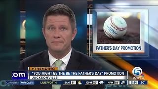 Minor league team in Florida pitches pregnancy tests for Father's Day