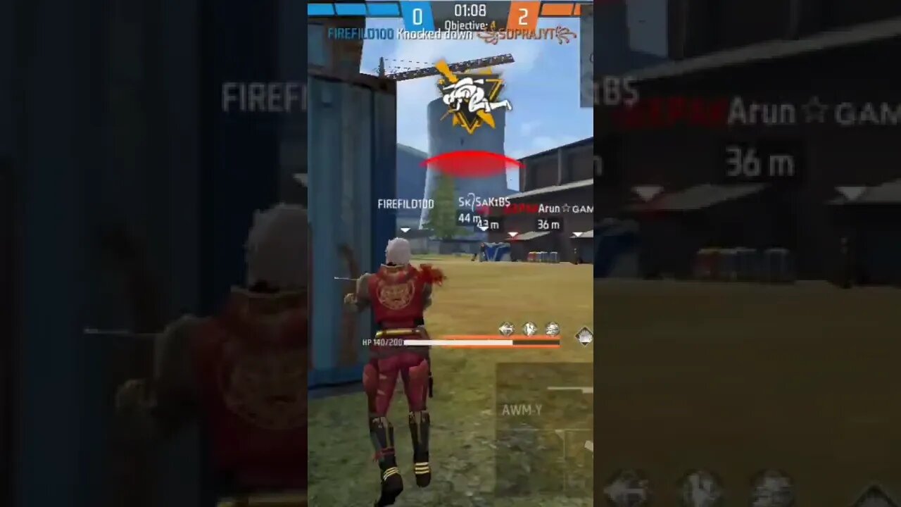 নক করলাম কিন্তূ ওয়াল মেরে বাঁচিয়ে নিলো।#shorts #firefild100