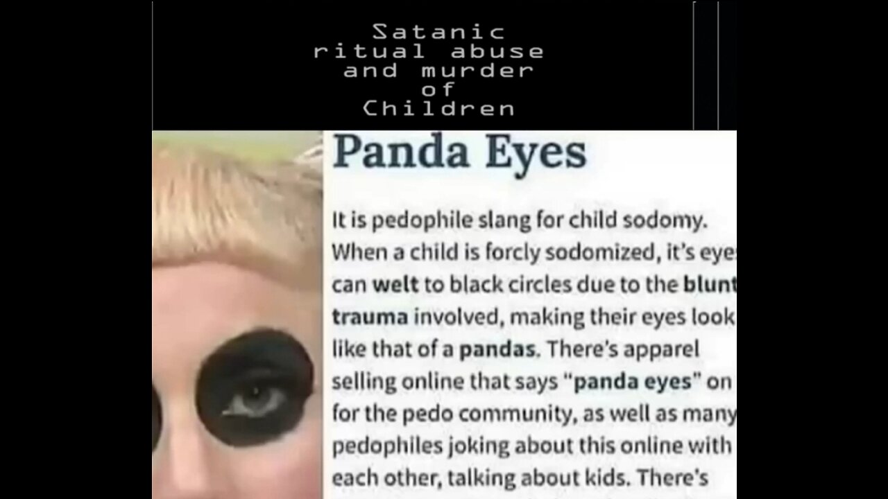 SATANIC RITUAL ABUSE and MURDER of CHILDREN #SaveTheChildren