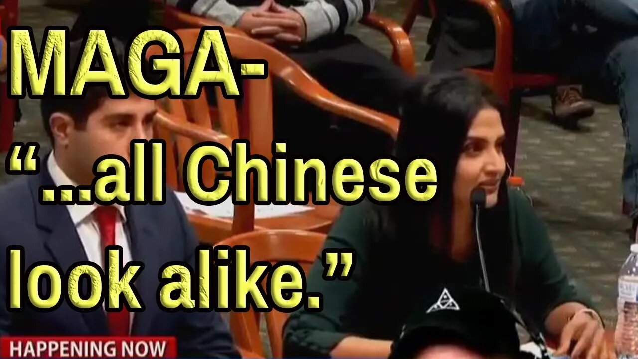 RACIST TRUMP SUPPORTER Thinks all Chinese look alike. Clip from the Michigan Rudy Giuliani Hearings