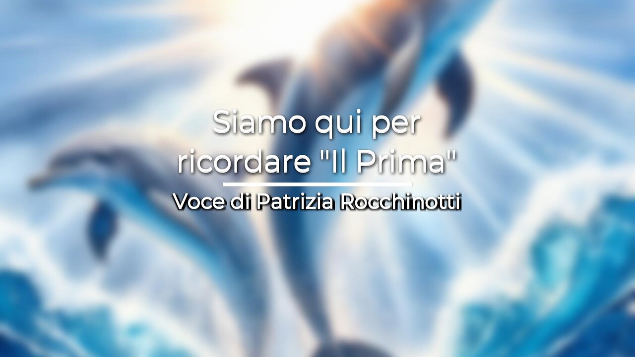 Siamo qui per ricordare "il prima"