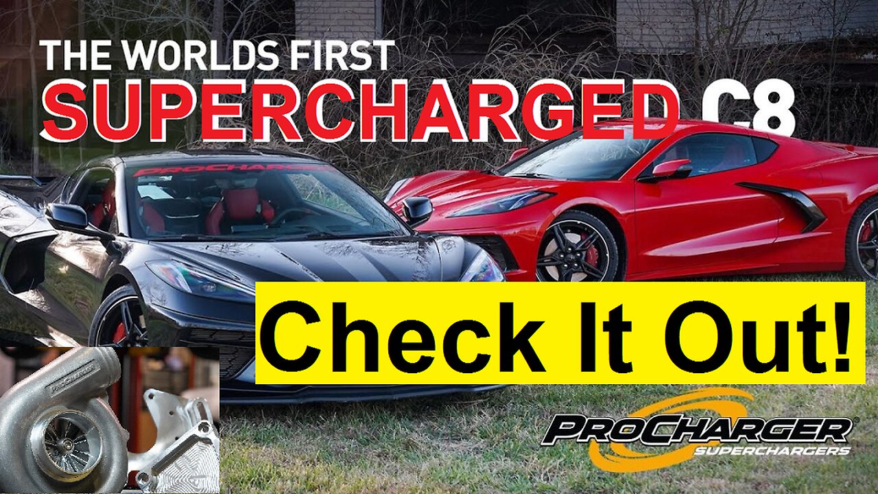 Supercharged C8 !!! * Got to SEE the ProCharger C8 Supercharger * C8 News