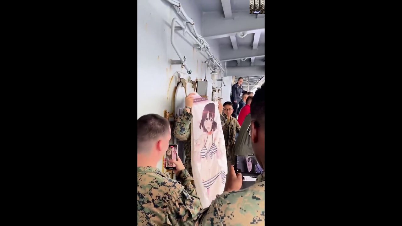 This is how US navy greets the Japanese navy.