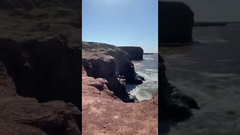 Exploring Canada down on the cliffs