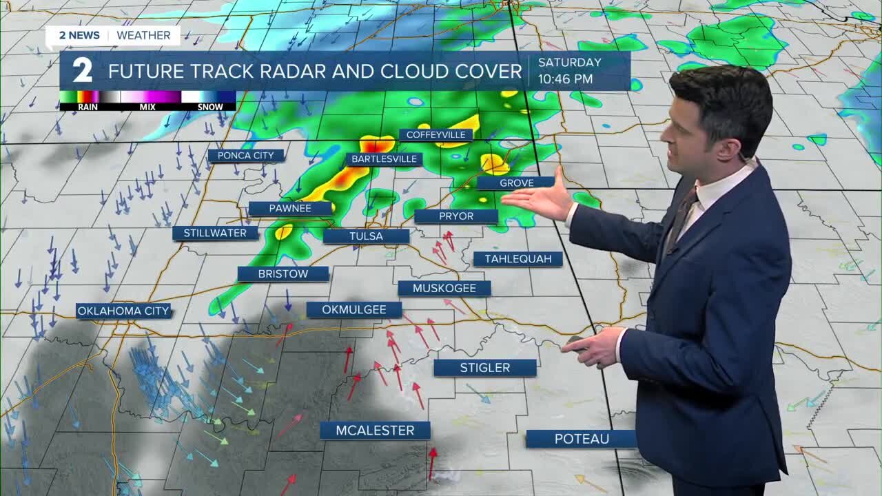 More showers and snow chances Tuesday