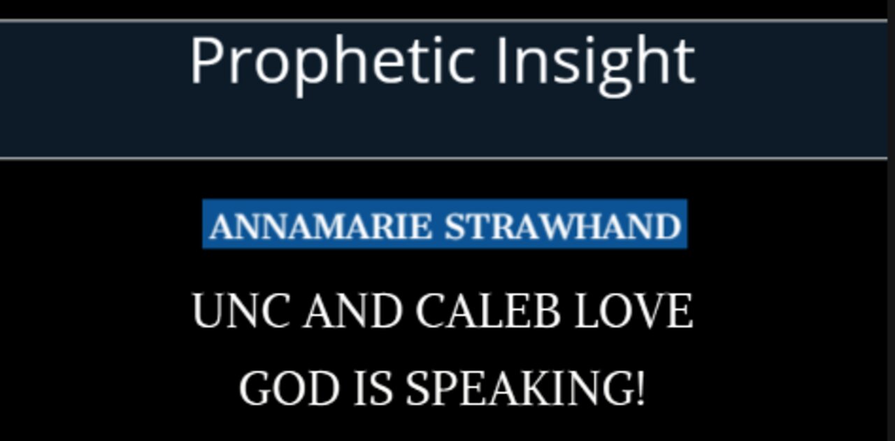 Prophetic Insight: UNC and Caleb Love - God is Speaking!