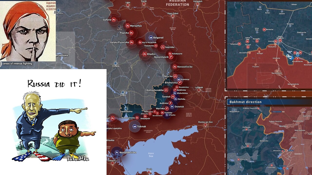 Ukraine Russian War, Map and War Footage for June 6, 2023 Ukrainian Offensive Failed to Impress