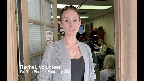 Rachel, a volunteer for We The People, back in Feb. 2021, fighting for Arizona