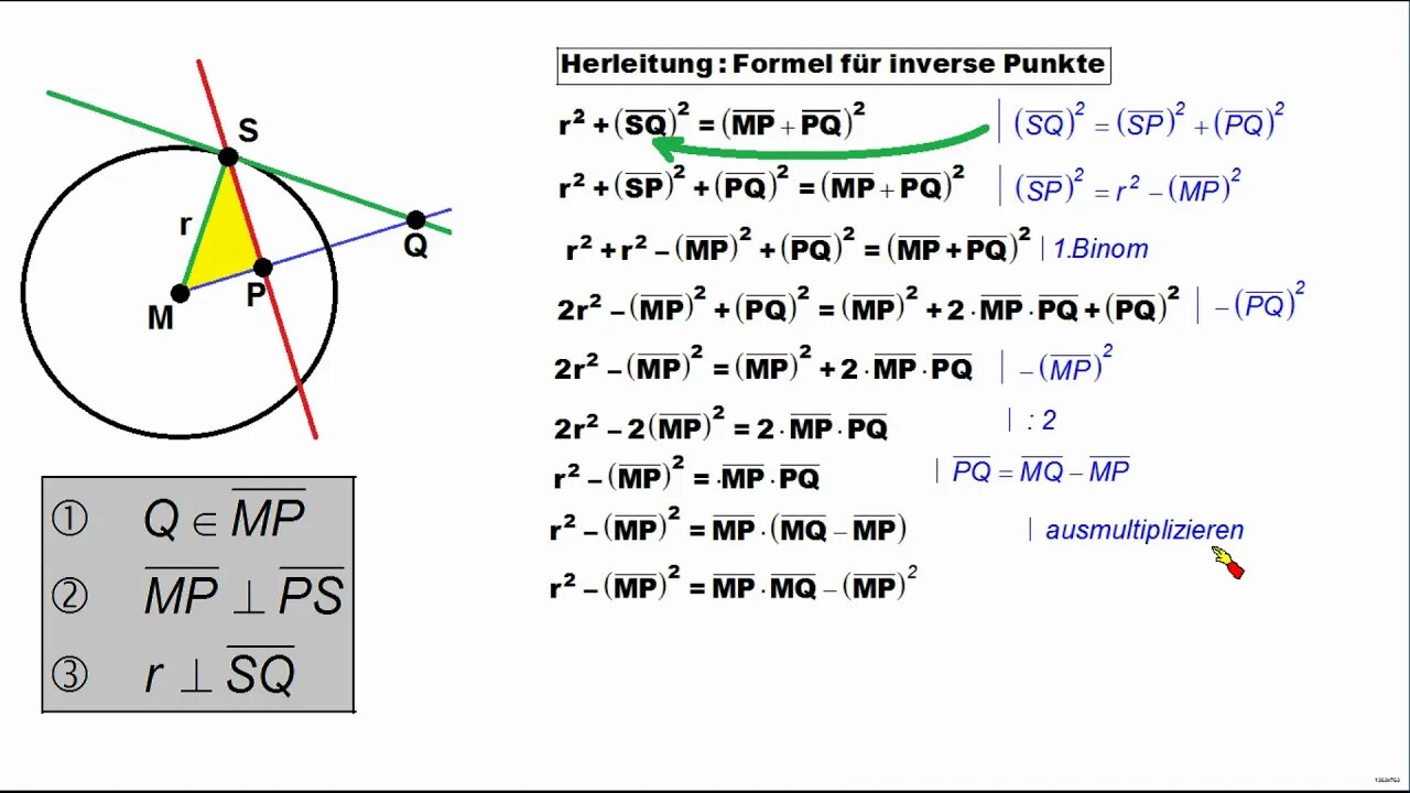 Möbiustransformation ►Inverse Punkte 1 ►Definition, Formel, Nutzen