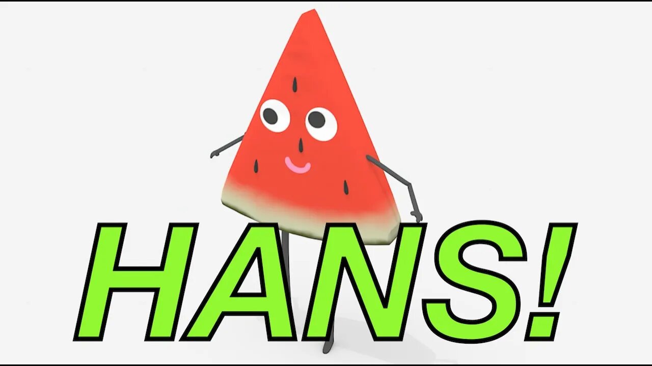 Happy Birthday HANS! - WATERMELON Birthday Song