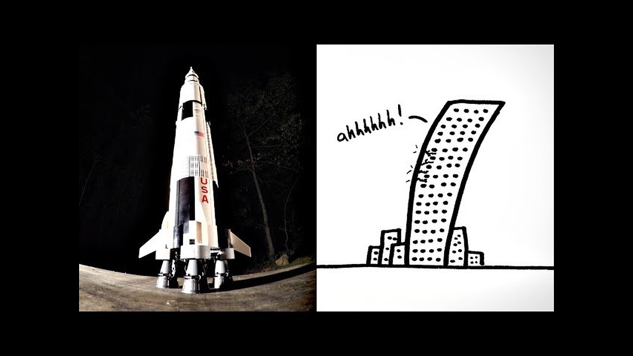 How To Stop Structures from SHAKING: LEGO Saturn V Tuned Mass Damper