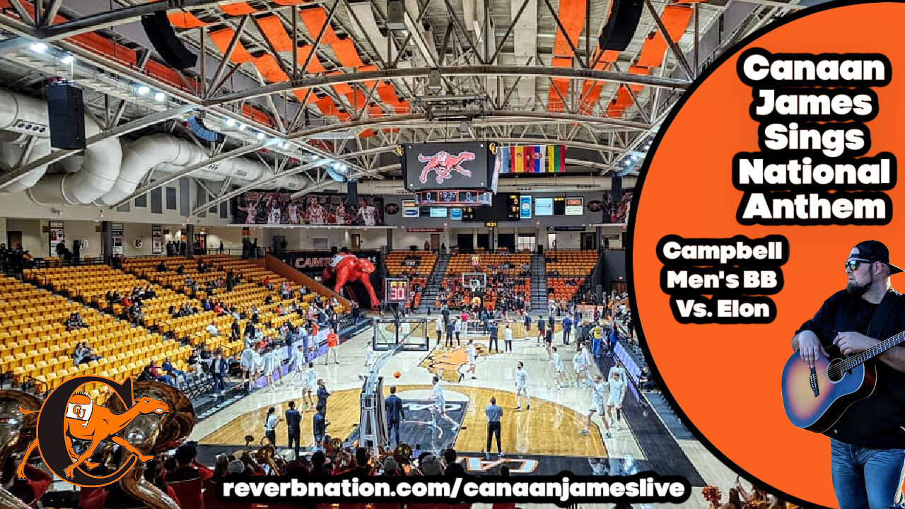 Canaan James sings OUR NATIONAL ANTHEM @GOCAMPBELLSMBB VS. ELON