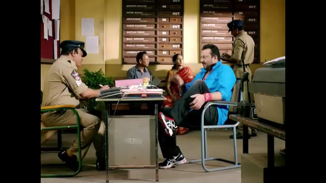 Sunday Dutt with police ]