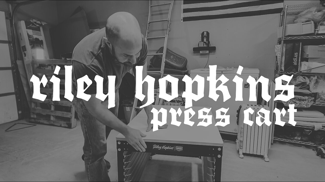 Deathknell Apparel | Riley Hopkins Multi-Station Screen Printing Press Cart