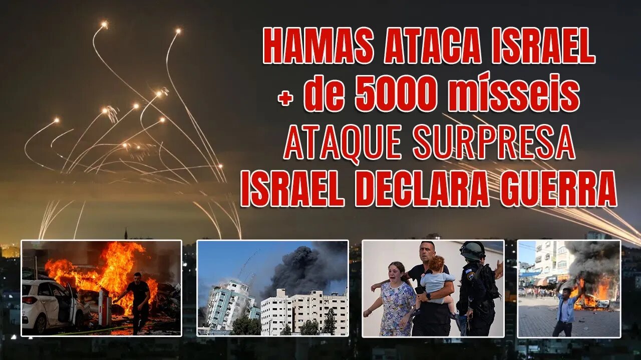 Grupo Hamas ataca Israel e deixa mais de 600 mortos e faz Israel Declarar guerra