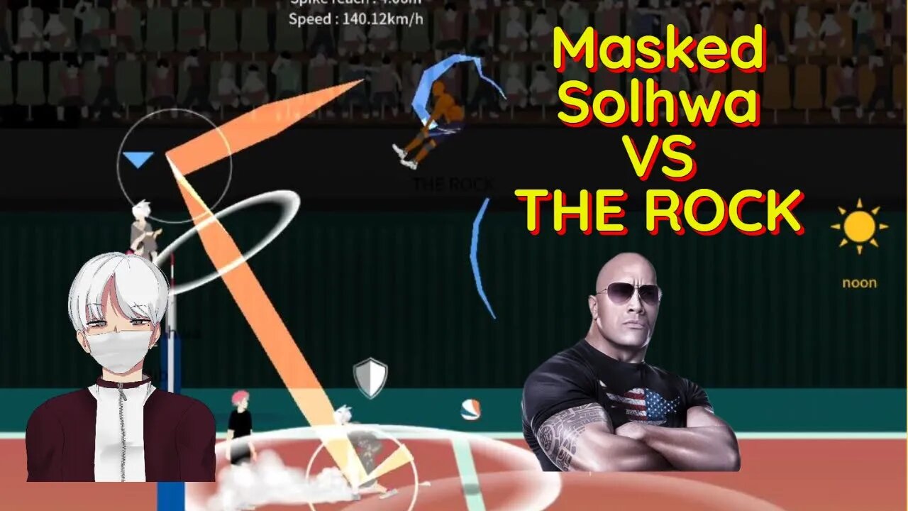 The Spike Volleyball - S-Tier Setter Masked Solhwa Vs THE ROCK In 21 Pt Opponent Mode