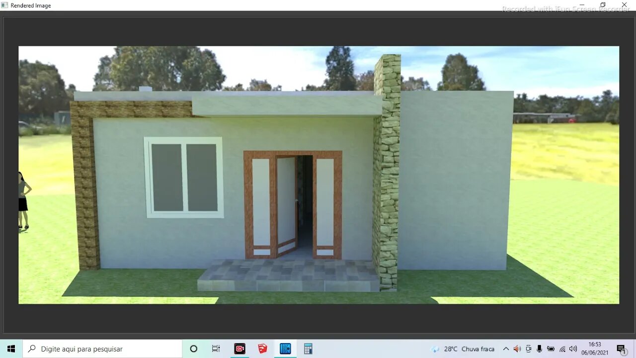 projeto 3d kitnet casa pequena #construtorvirtualph,