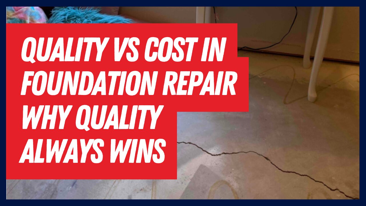 Quality VS. Cost in Foundation Repair. Why Quality Always Wins