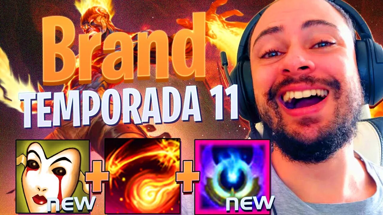 NOVO ITEM FAZ O BRAND TER 3 PASSIVAS? QUEIMA DUPLA DOS ITENS É MUITO OP - PRÉ-SEASON 11