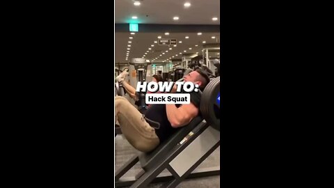 Got Lower Back Issues? Try the HACK SQUAT! #shorts #short #hacksquat #squat