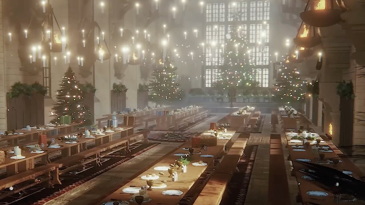 You spend Christmas at Hogwarts Harry Potter inspired Ambience