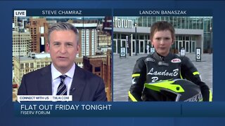 Flat Out Friday: Landon Banaszak takes part in Fiserv Forum event