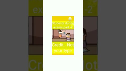 funny video not your type#shorts #notyourtype students during exams part 2