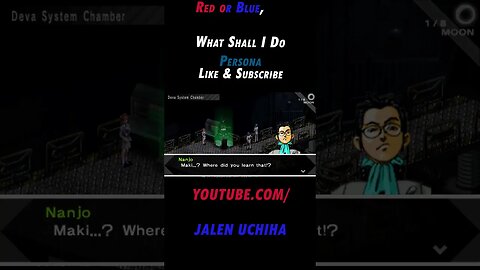 Red or Blue, What Shall I Do #persona #revelations #shinmegamitensei #jalen uchiha #shorts