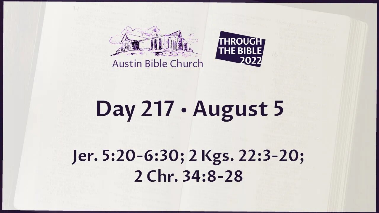 Through the Bible 2022 (Day 217)