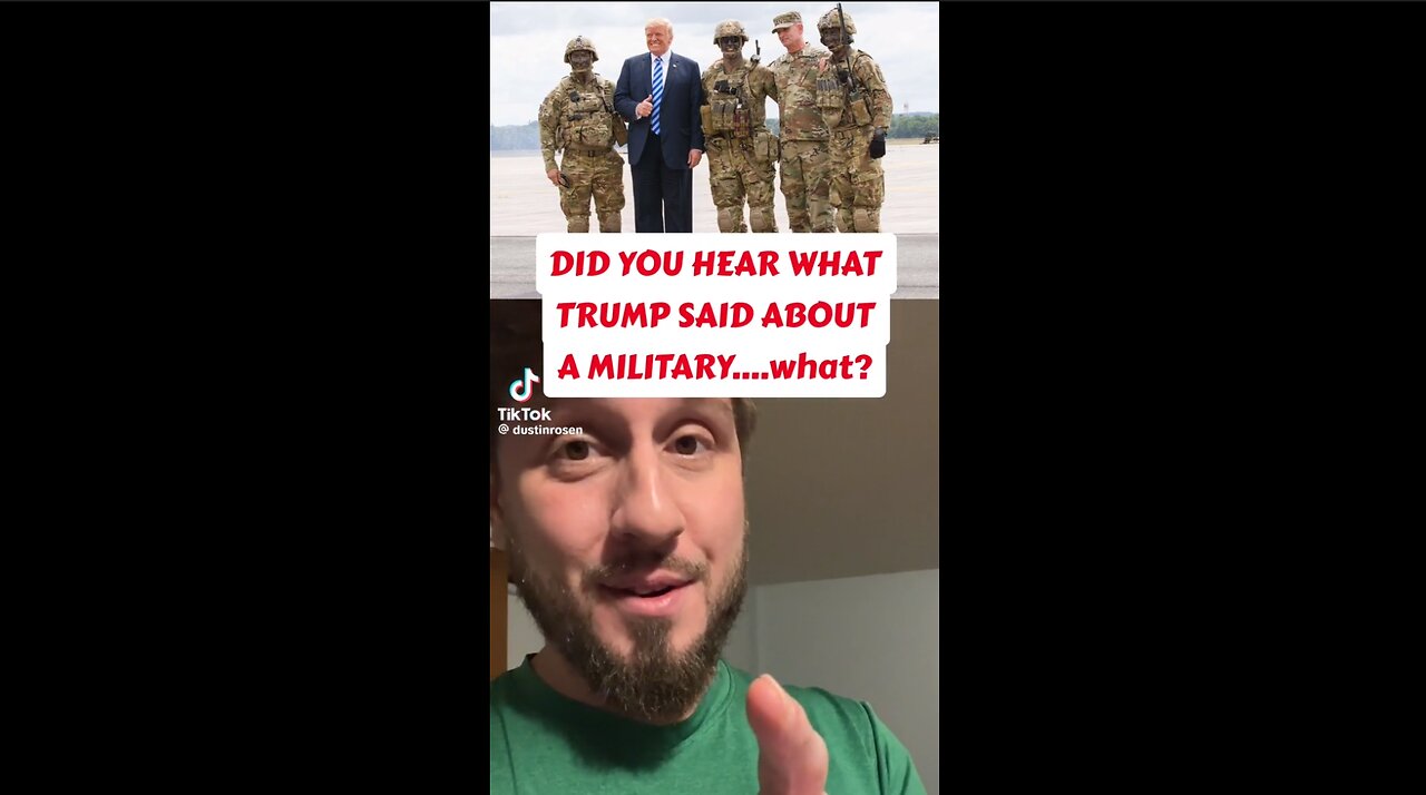 Trump refers to border as a MILITARY OPERATION