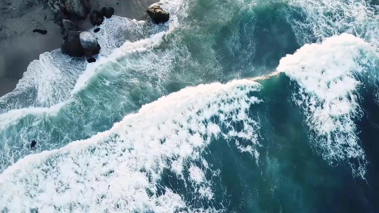 Vídeo Incrível Satisfatório natureza - Praia.