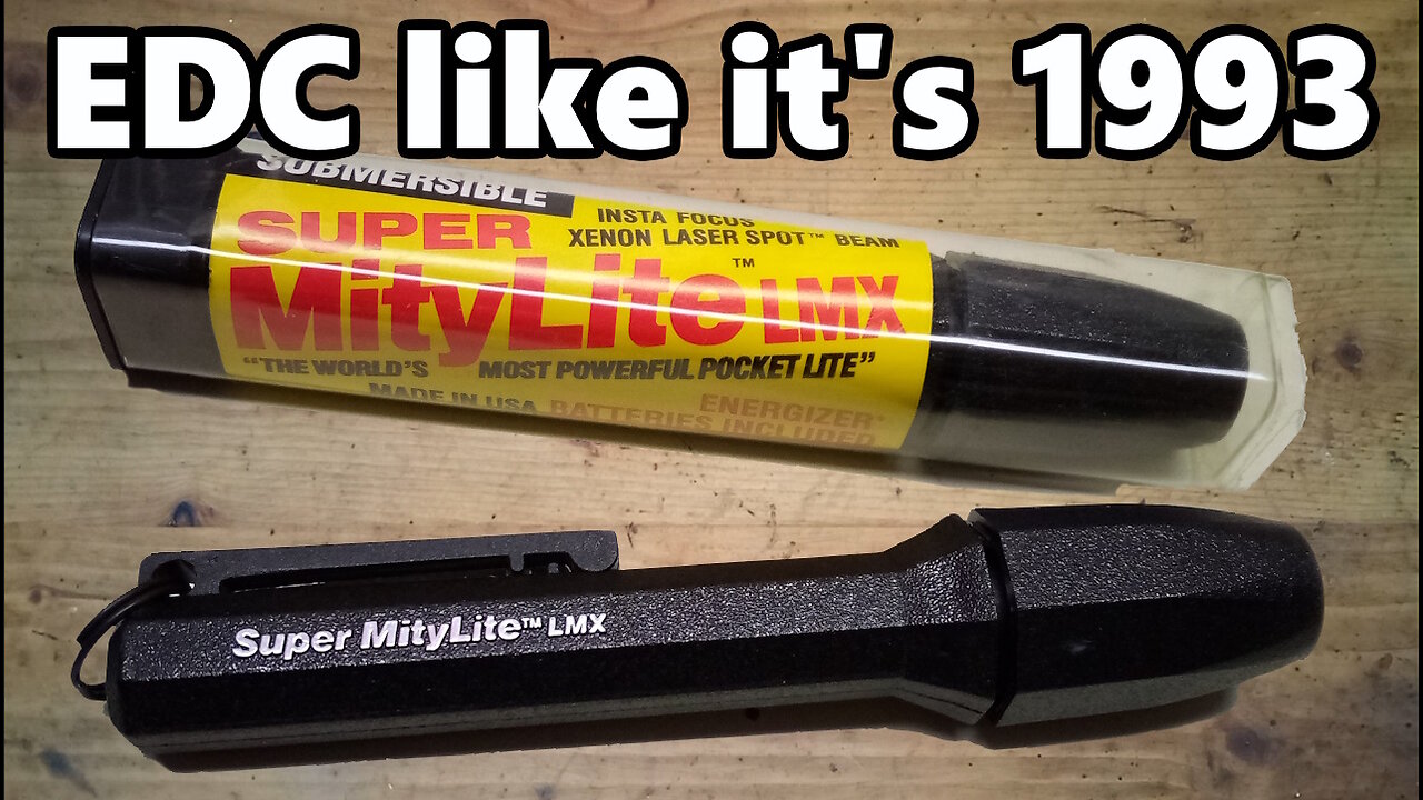 The World's Most Powerful Pocket Flashlight (in 1993) Pelican MityLite