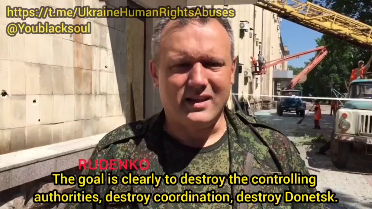 Mayor of Donetsk about the massive shelling of the city